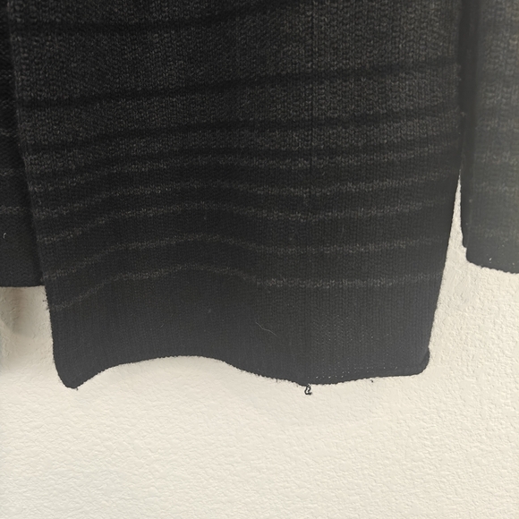 VINCE Sophie Hooded Striped Open Front Cardigan Wool Yak Sweater Size XS/TP - Picture 10 of 16